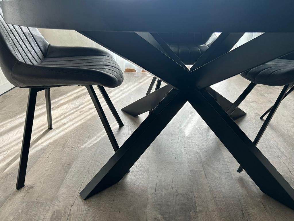 Ronde eettafel, Rond, Ophalen of Verzenden, Tafelblad, 100 tot 150 cm