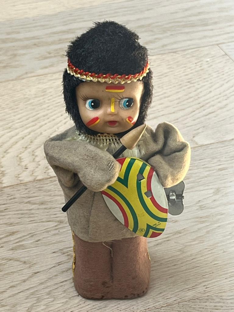 Yonezawa Mechanical Child Indian blikken speelgoed Japan, Verzenden, Gebruikt