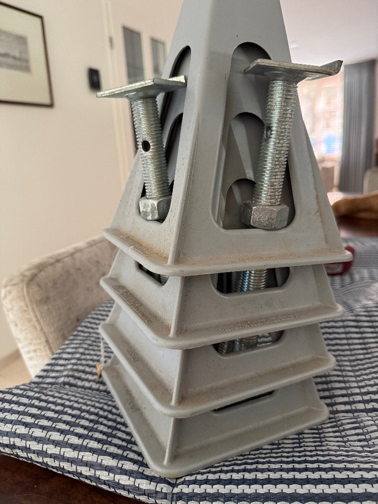 Fiamma camper/caravan steunen (4 stuks), Ophalen, Zo goed als nieuw