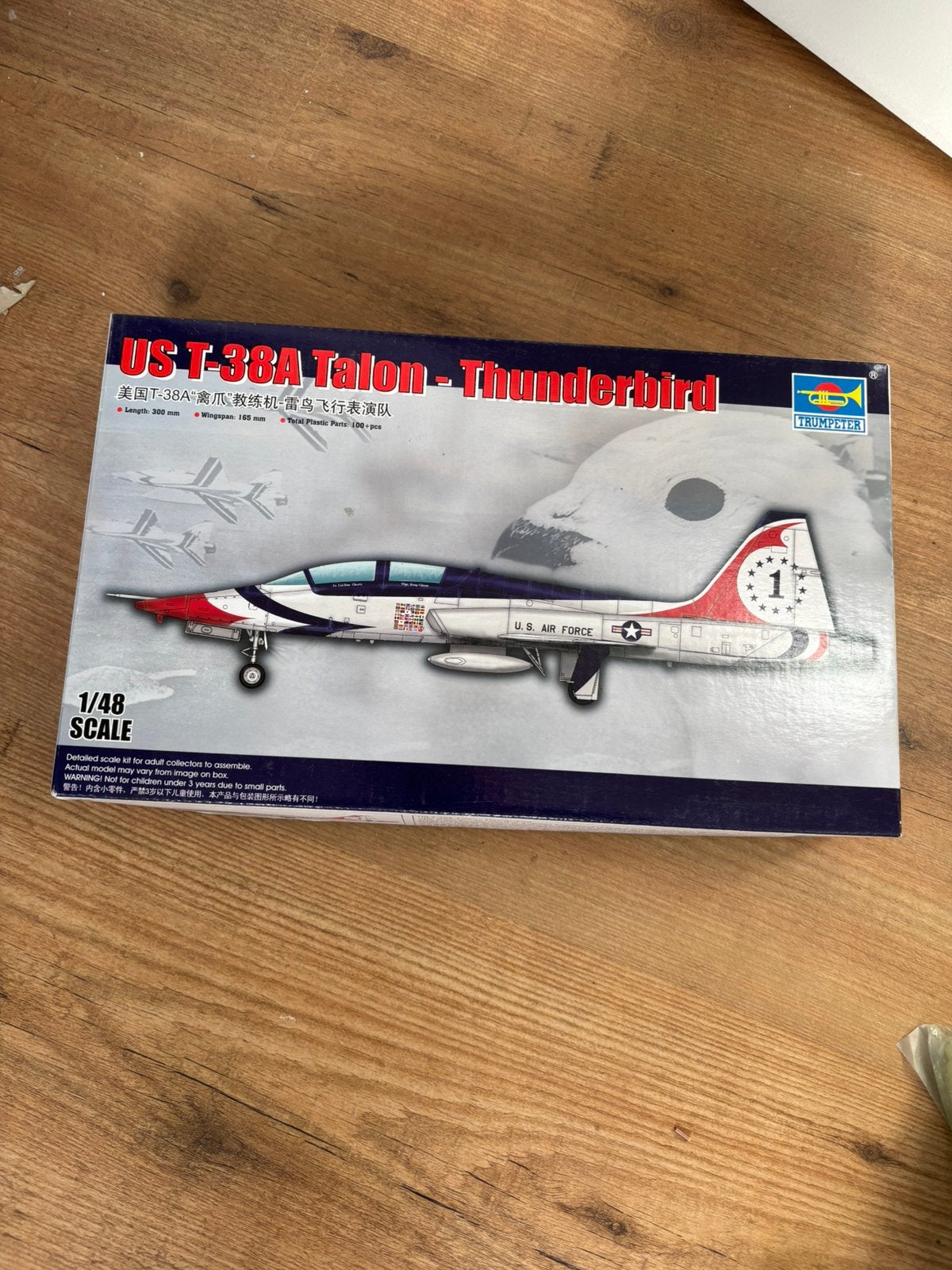 1/48 T-38 Talon bouwdoos T38 thunderbirds model Klu, Overige merken, Nieuw, Ophalen of Verzenden, Groter dan 1:72
