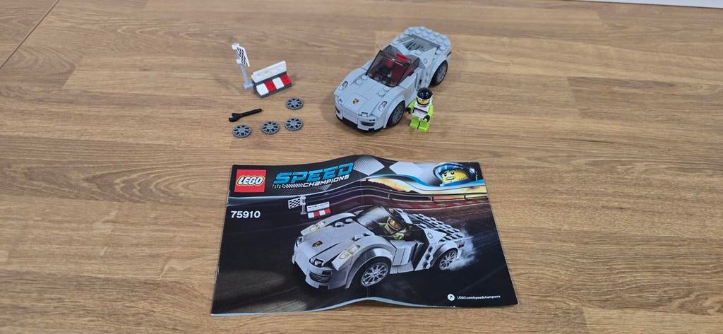 Lego Speed Champions 75910 Porsche 918 Spyder compleet, Compleet, Lego, Zo goed als nieuw, Complete set