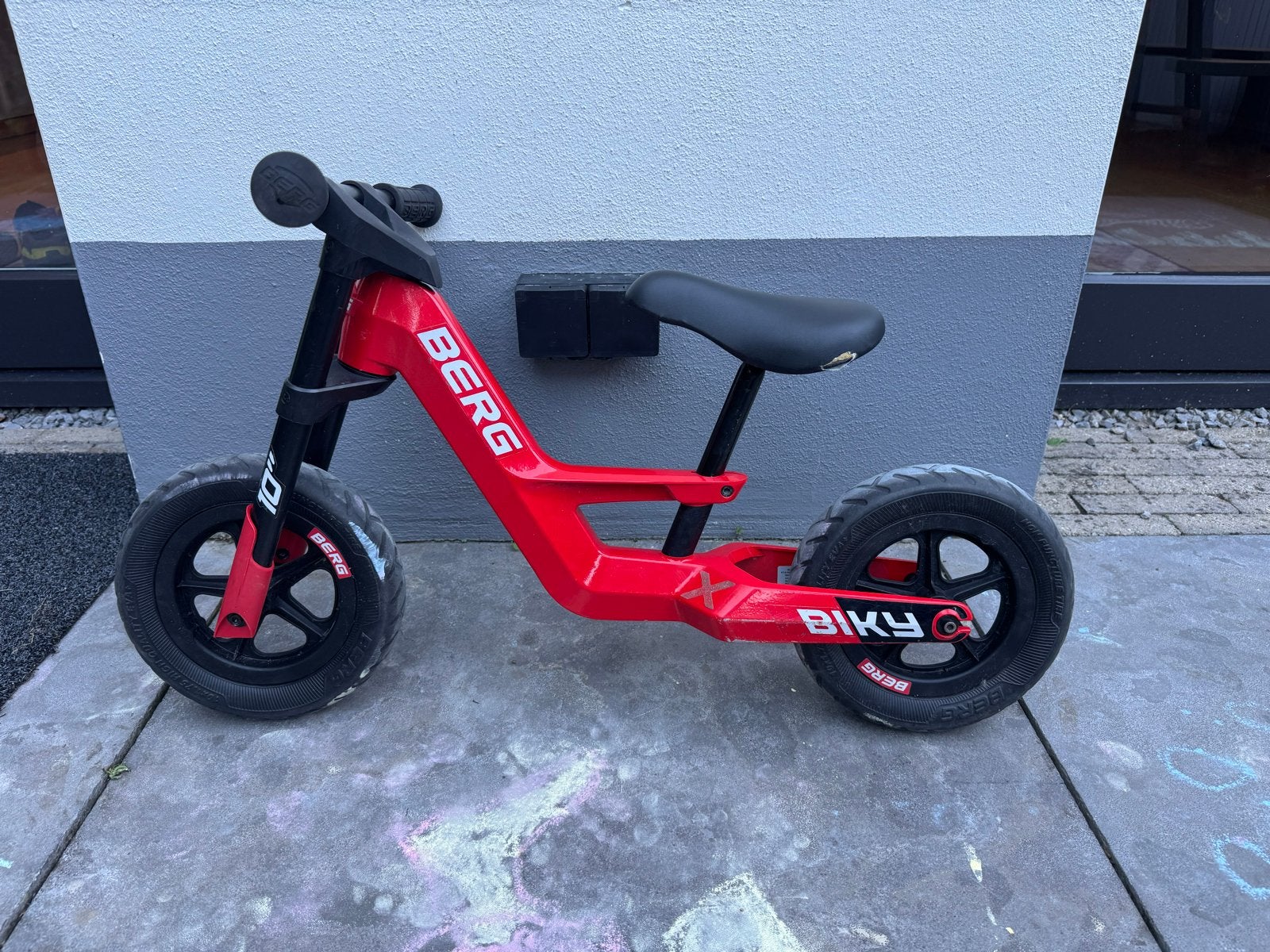 Berg Biky Loopfiets 10 inch - Rood, Ophalen, Gebruikt, Minder dan 16 inch