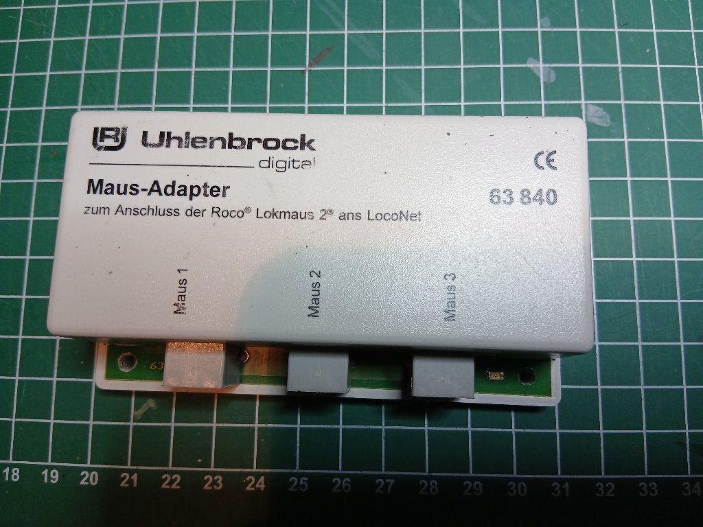 Uhlenbrock Maus-Adapter 63 840 voor Roco Lokmaus 2, Hobby en Vrije tijd, Overige merken, Gebruikt, Gelijkstroom, Overige typen