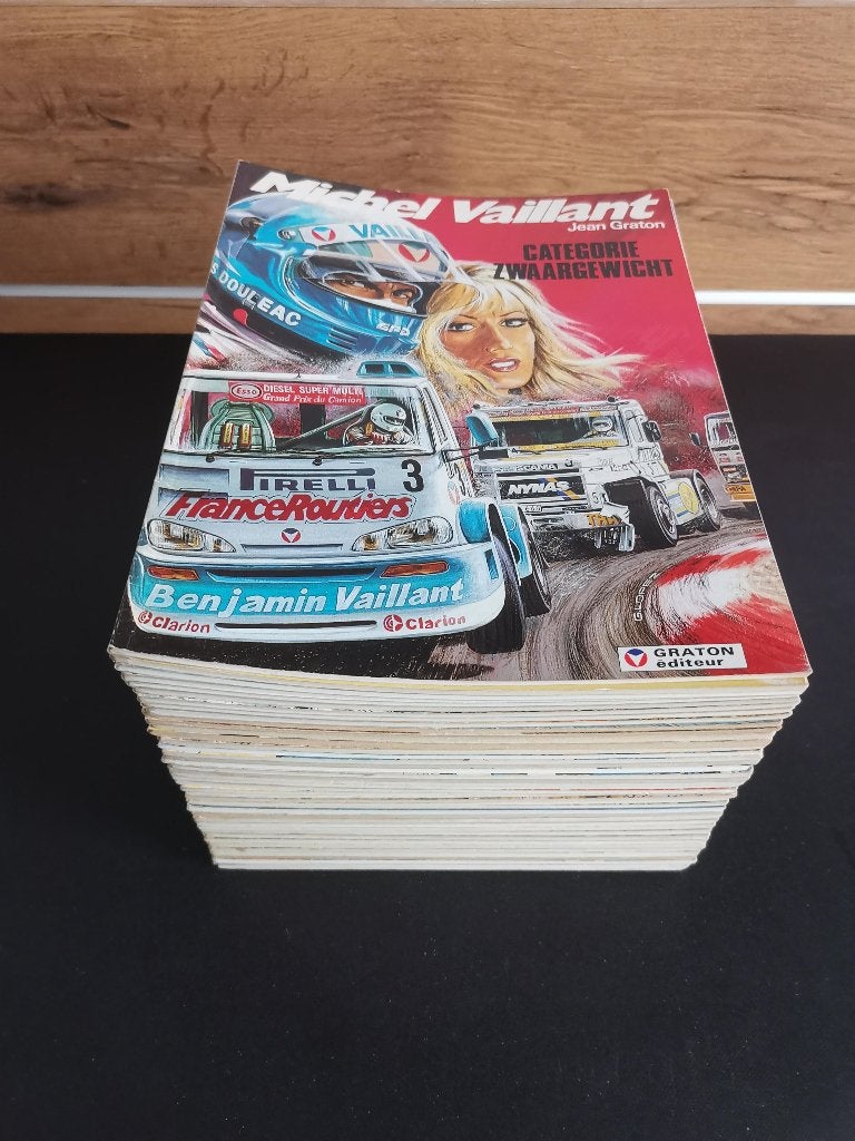 Michel Vaillant, Eerste Seizoen, in de reeks 1 t/m 25, Complete serie of reeks, Ophalen of Verzenden, Zo goed als nieuw
