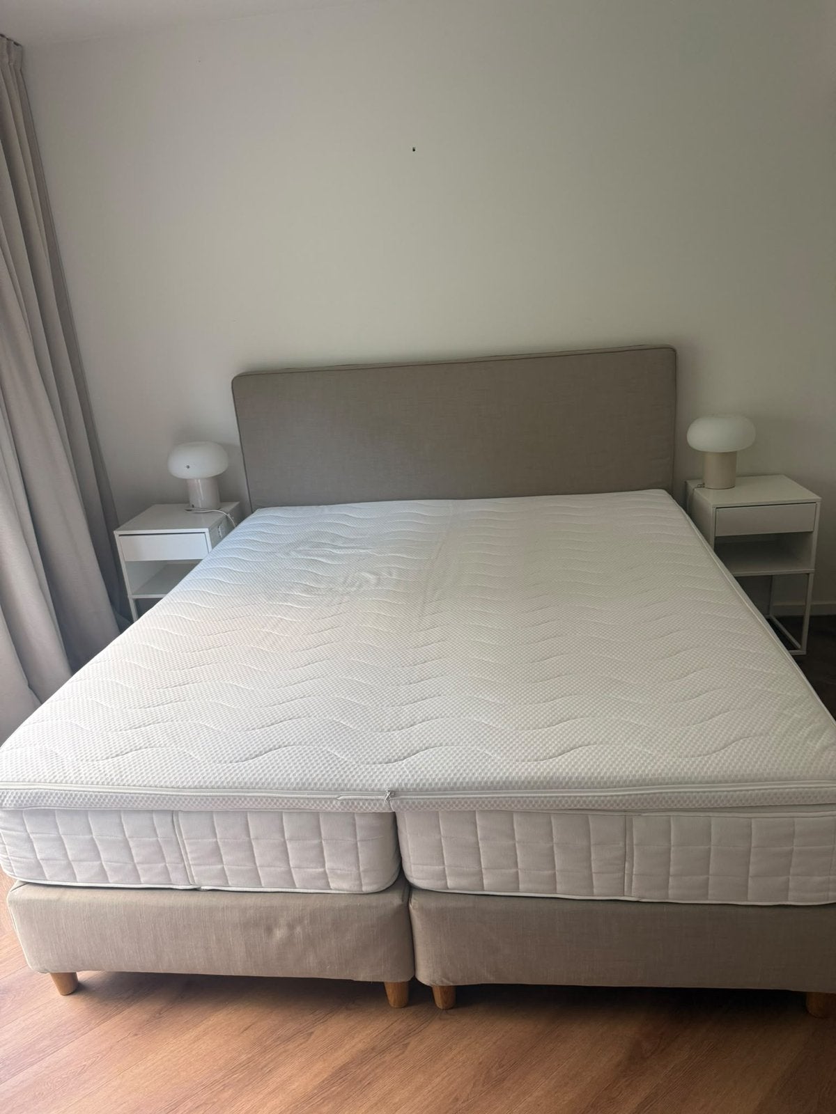 Boxspring Ikea bed 180 bij 2, Ophalen, Zo goed als nieuw, Tweepersoons, 180 cm