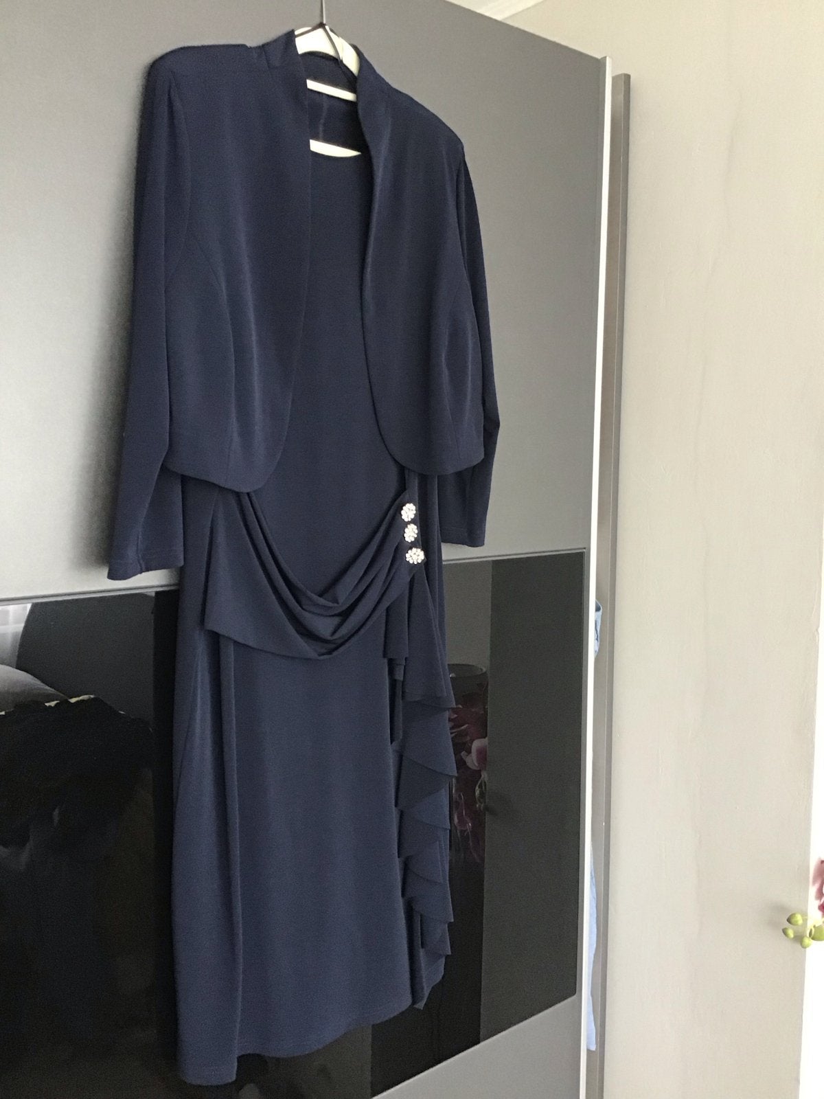 Select by Hermann Lange Galajurk met Bolero Maat 42, Galajurk, Blauw, Maat 42/44 (L), Nieuw