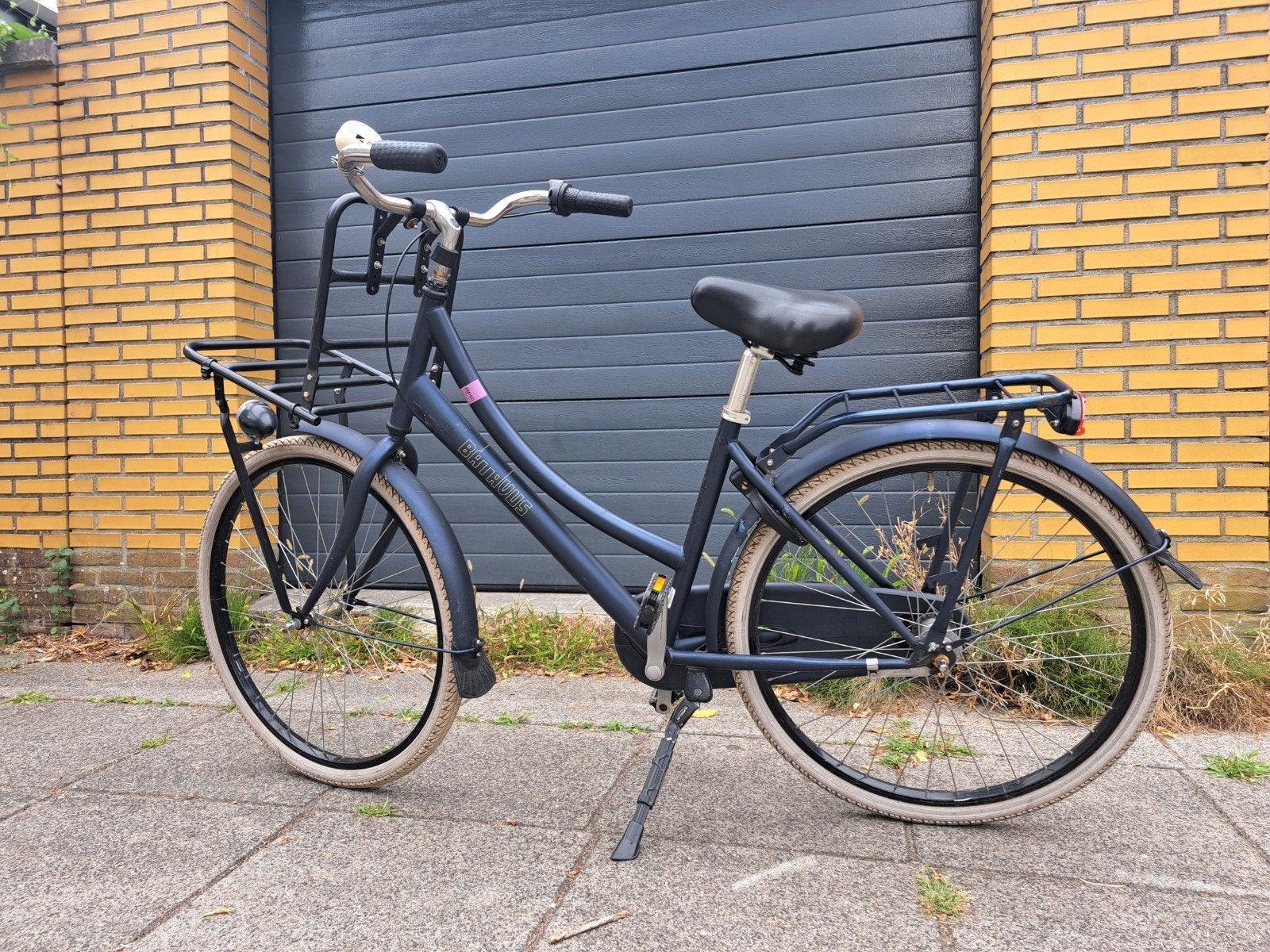 Batavus kinderfiets met voordrager - Gebruikt, Ophalen, Terugtraprem, Gebruikt, 47 tot 50 cm