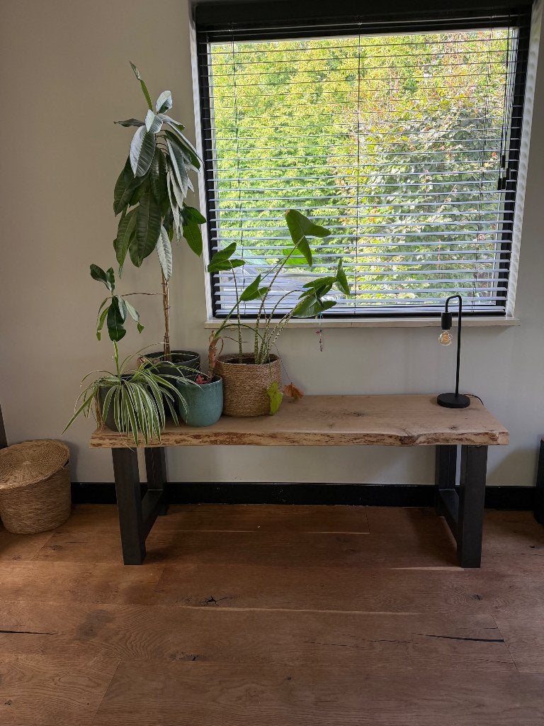 Side table, Ophalen, Gebruikt, 100 tot 150 cm, Eikenhout