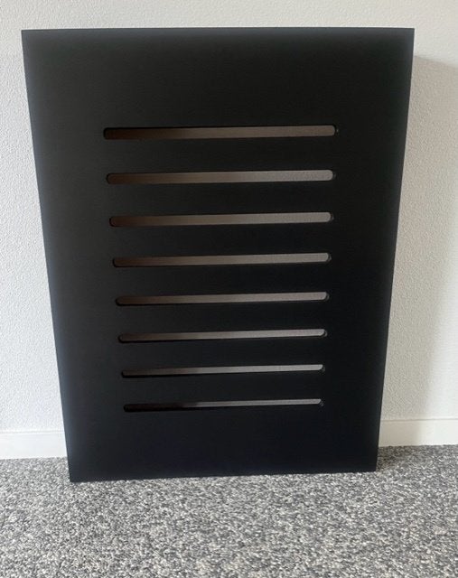 Strakke Radiator Ombouw op Maat | Horizontaal & Verticaal 12, Ophalen, Hout, Zwart, Nieuw