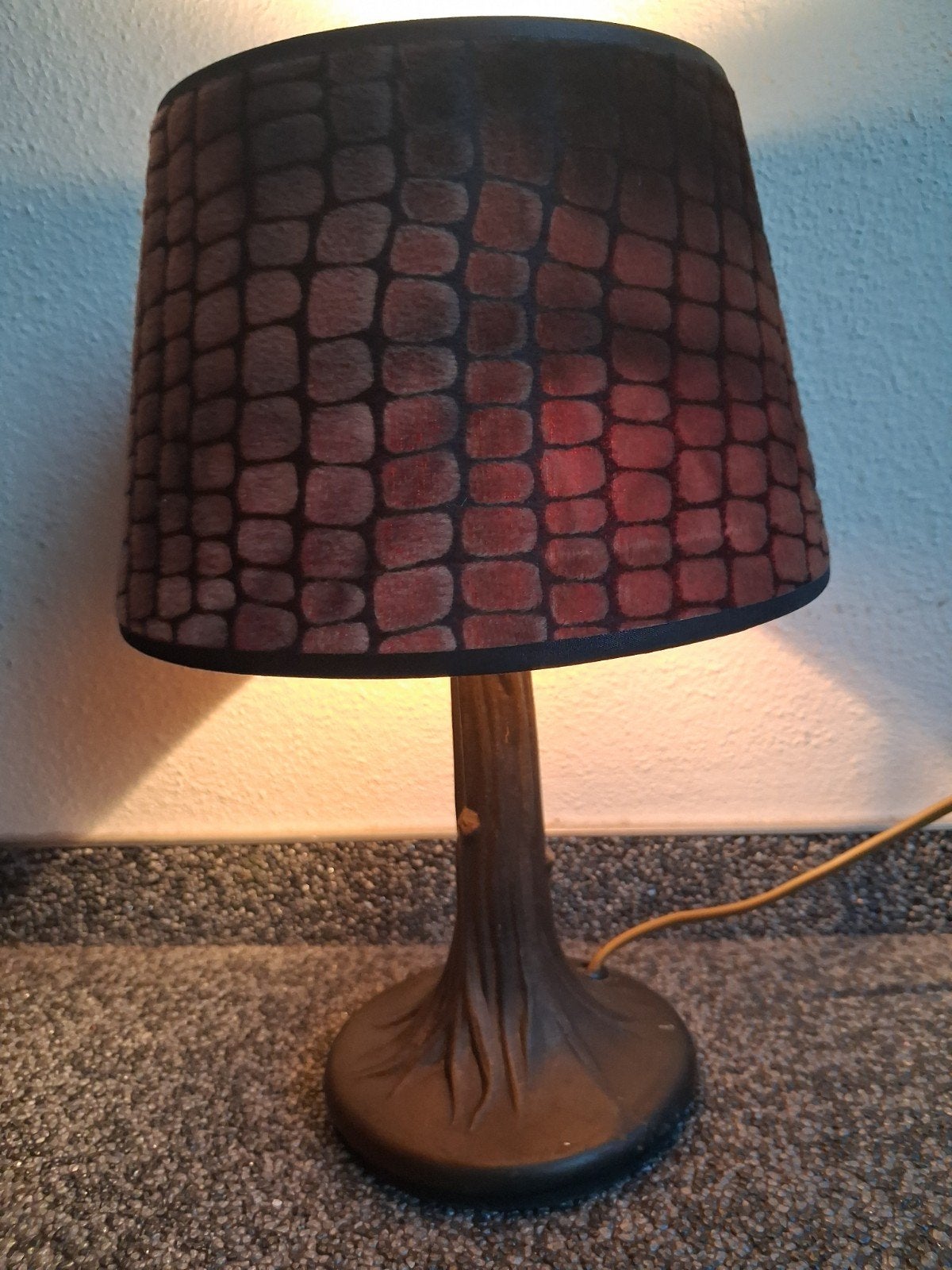 2 Vintage Honsel Boomstamlamp Voor echt wild interieur, Huis en Inrichting, Bruin, Ophalen of Verzenden, Metaal, Design