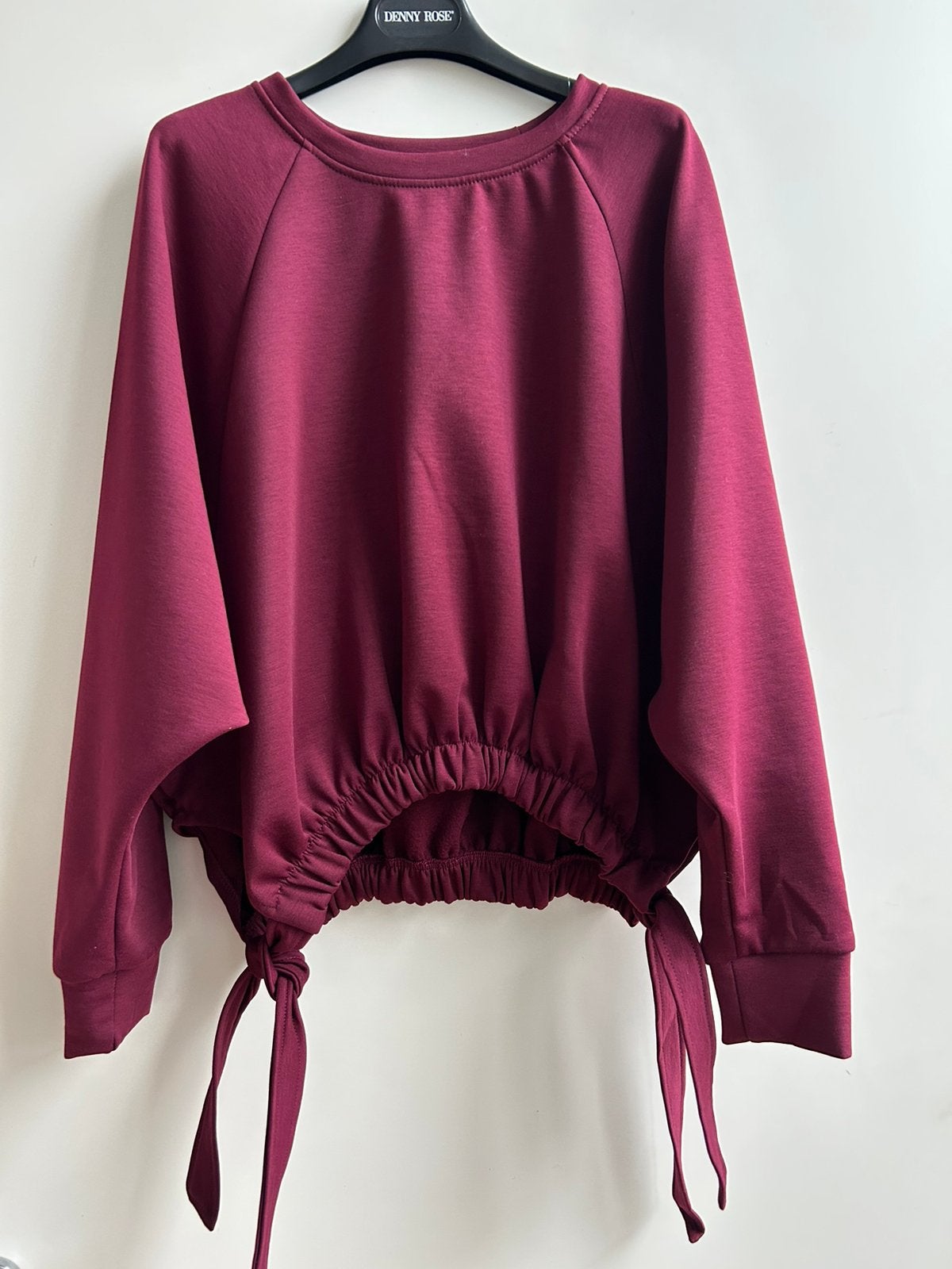 GARCONNE sweater bordeaux met elastiek door zoom mt TU, -, Parijs, Nieuw, Garconne
