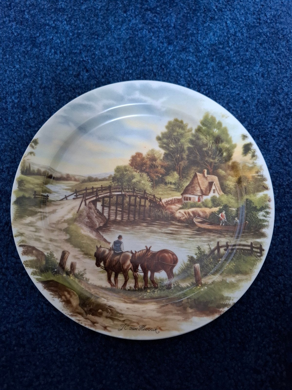 Decoratieve Wandbord Royal Schwabap - Landschap, Ophalen of Verzenden