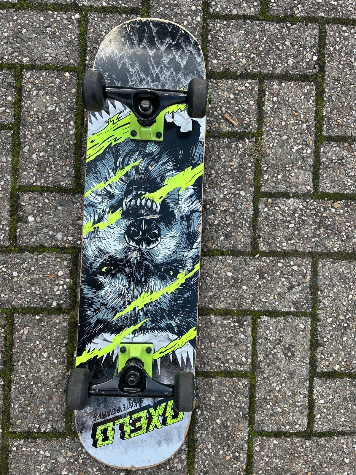 Oxelo Mid 500 Wolf skateboard, Ophalen of Verzenden, Gebruikt, Skateboard