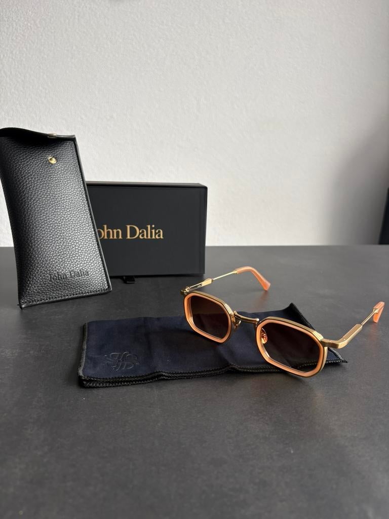 John Dalia Jean C194 Zonnebril – 22 Karaat Verguld, Sieraden, Tassen en Uiterlijk, Zonnebrillen en Brillen | Heren, Overige merken