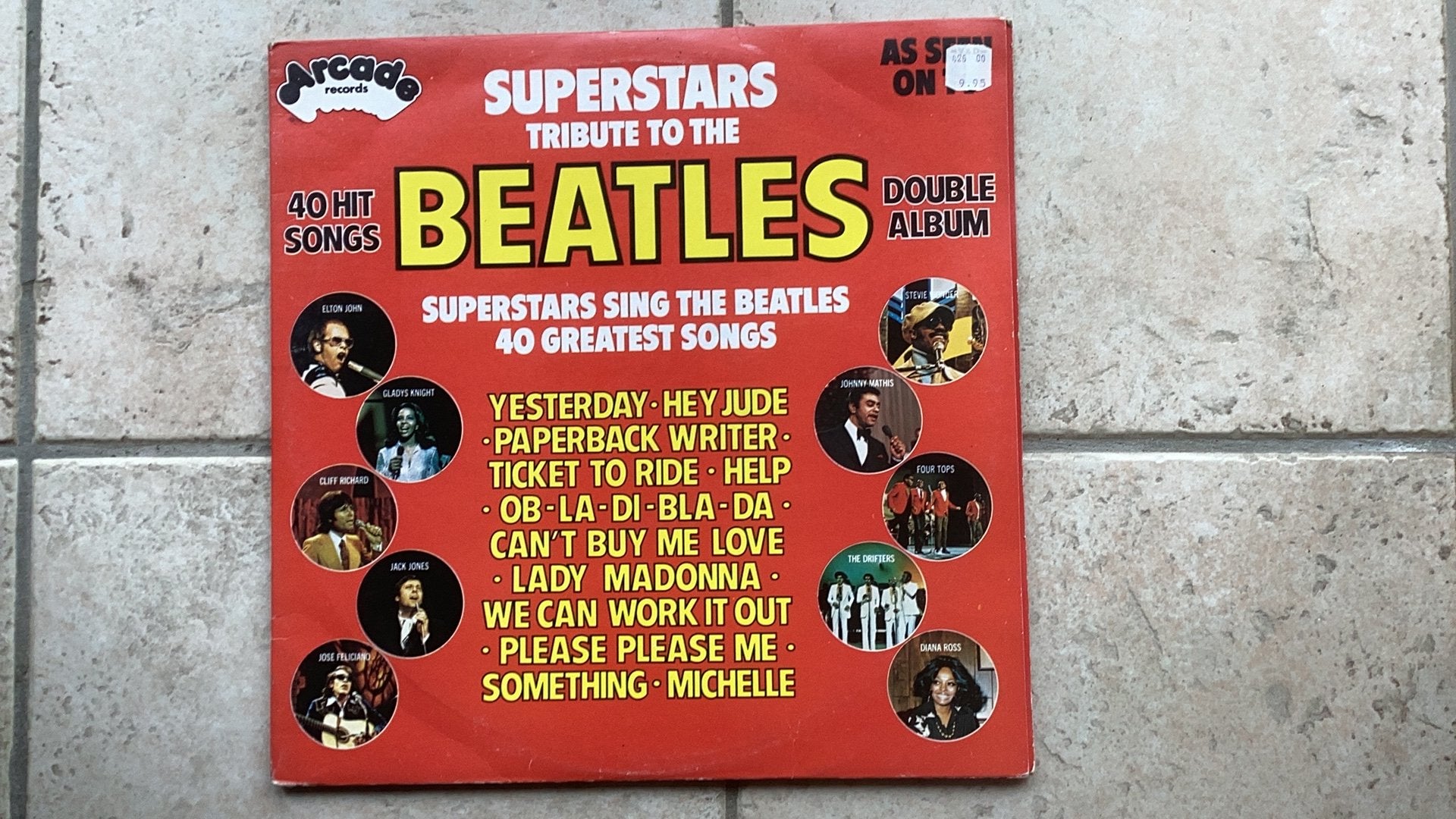Elpee the Beatles tribute 40 hits, Cd's en Dvd's, Ophalen, Gebruikt, Pop, Dubbel-LP