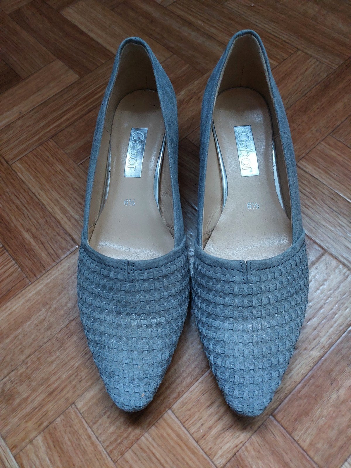 Grijze pumps Gabor 6,5, Kleding | Dames, Schoenen, Ophalen, Zo goed als nieuw, Grijs