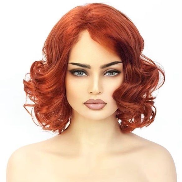 Avengers Black Widow Natasha Romanoff pruik rood haar, Verzenden, Nieuw, Pruik of Haarverlenging