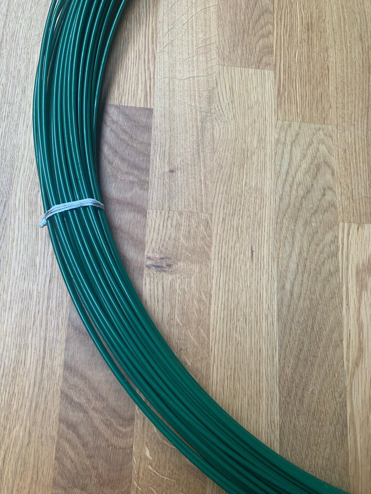 Groen gecoat ijzerdraad - 2x 25 meter, Ophalen, Gebruikt, IJzer, Overige typen