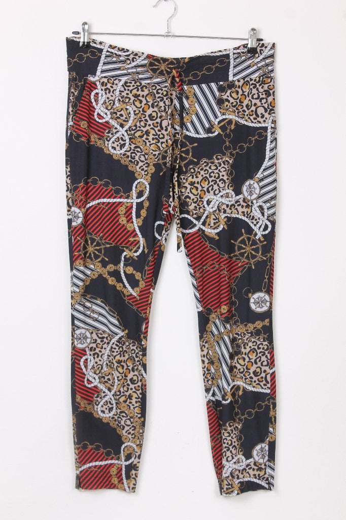 Travelstof broek Studio Anneloes maat 42 (XL), Kleding | Dames, Broeken en Pantalons, Studio Anneloes, Meerkleurig, Maat 42/44 (L)