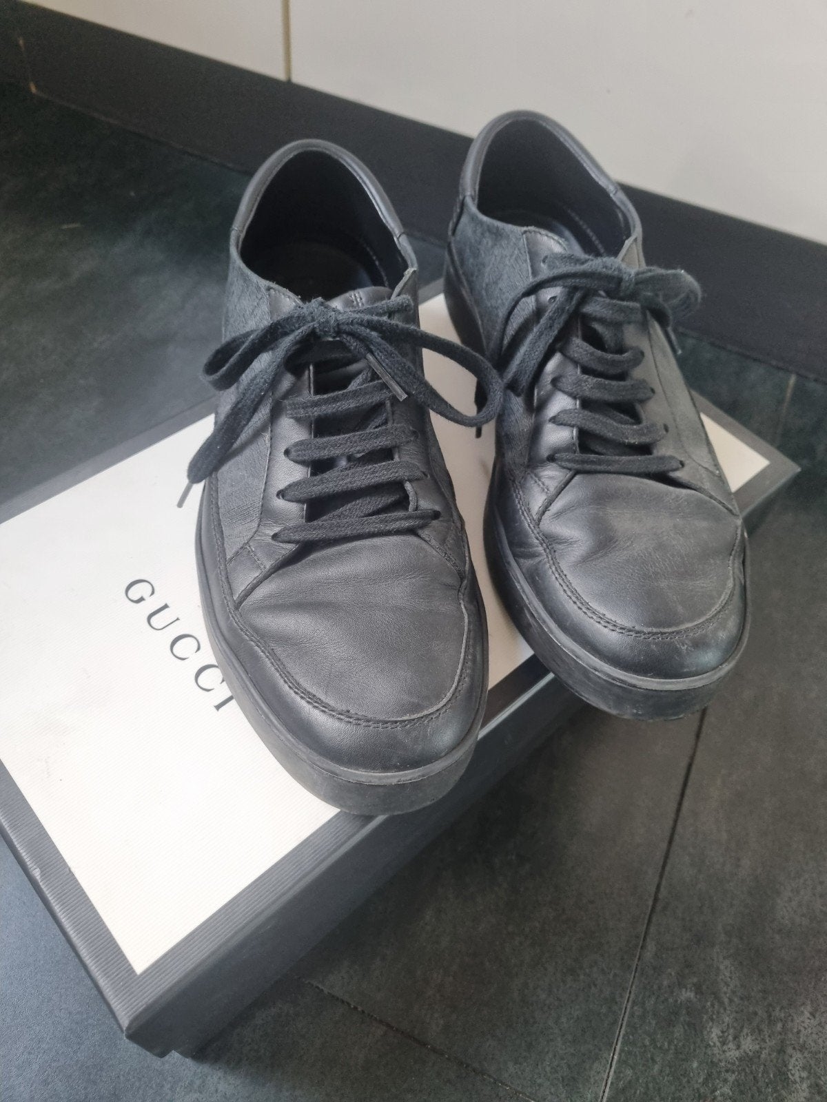 Gucci Heren Sneakers Zwart - Maat 42, Kleding | Heren, Schoenen, Ophalen of Verzenden