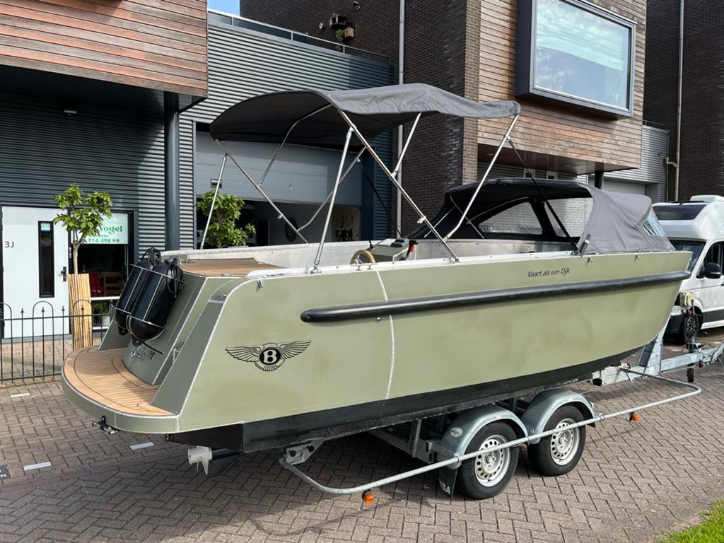 LUXE ALUMINIUM SLOEP MET NIEUWE 70 PK YAMAHA EN BOEGSCHROEF, Overige merken, Tender, 70 pk, Aluminium