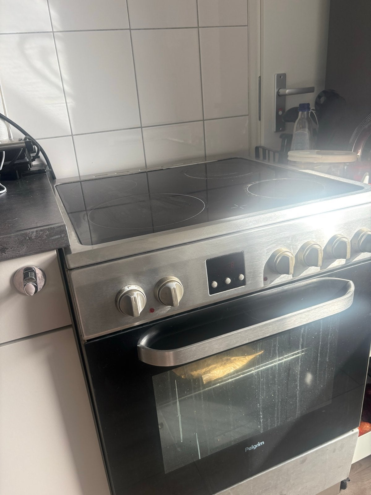 Pelgrim Elektrisch Fornuis met Oven, Witgoed en Apparatuur, Ophalen, Gebruikt, 4 kookzones, Vrijstaand