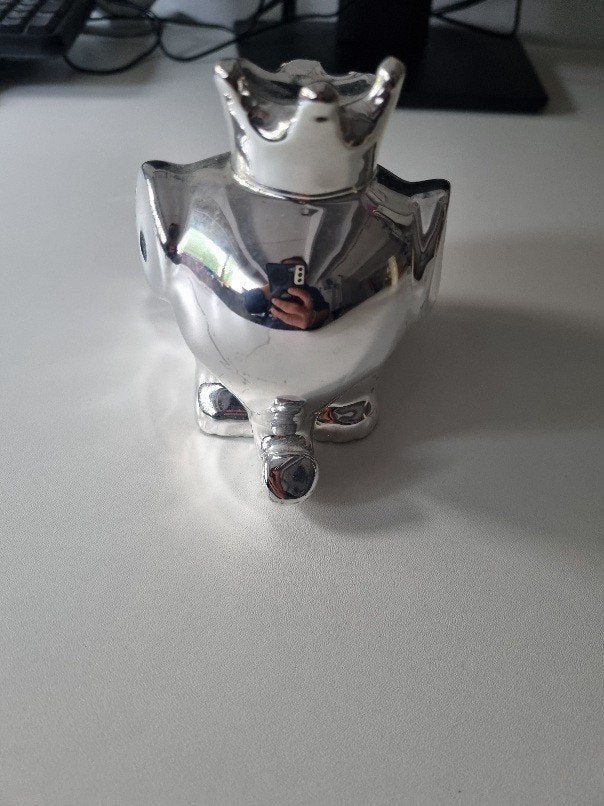 Spaarpot - Olifant - Verzilverd - zilver, Ophalen of Verzenden, Zo goed als nieuw