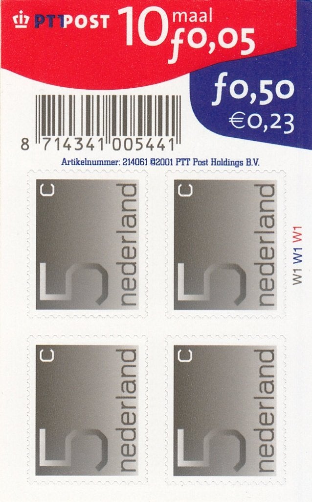 Nederland V1108b hangvelletje Cijfer Crouwel 5 cent postfris, Postzegels en Munten, Ophalen of Verzenden, Na 1940, Postfris