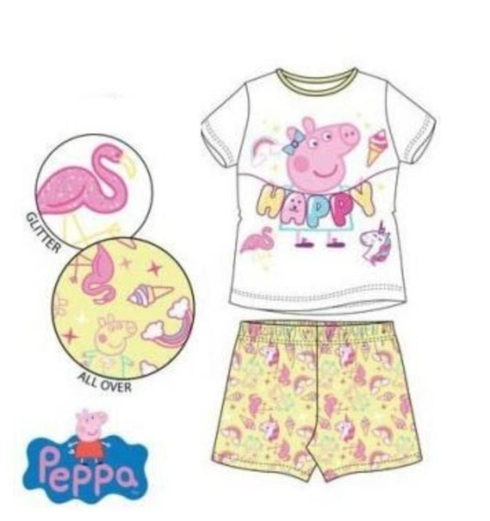 Peppa Pig Shortama / Zomer Pyjama WG - maat 116 - Katoen, Meisje, Nieuw, Ophalen of Verzenden, Setje