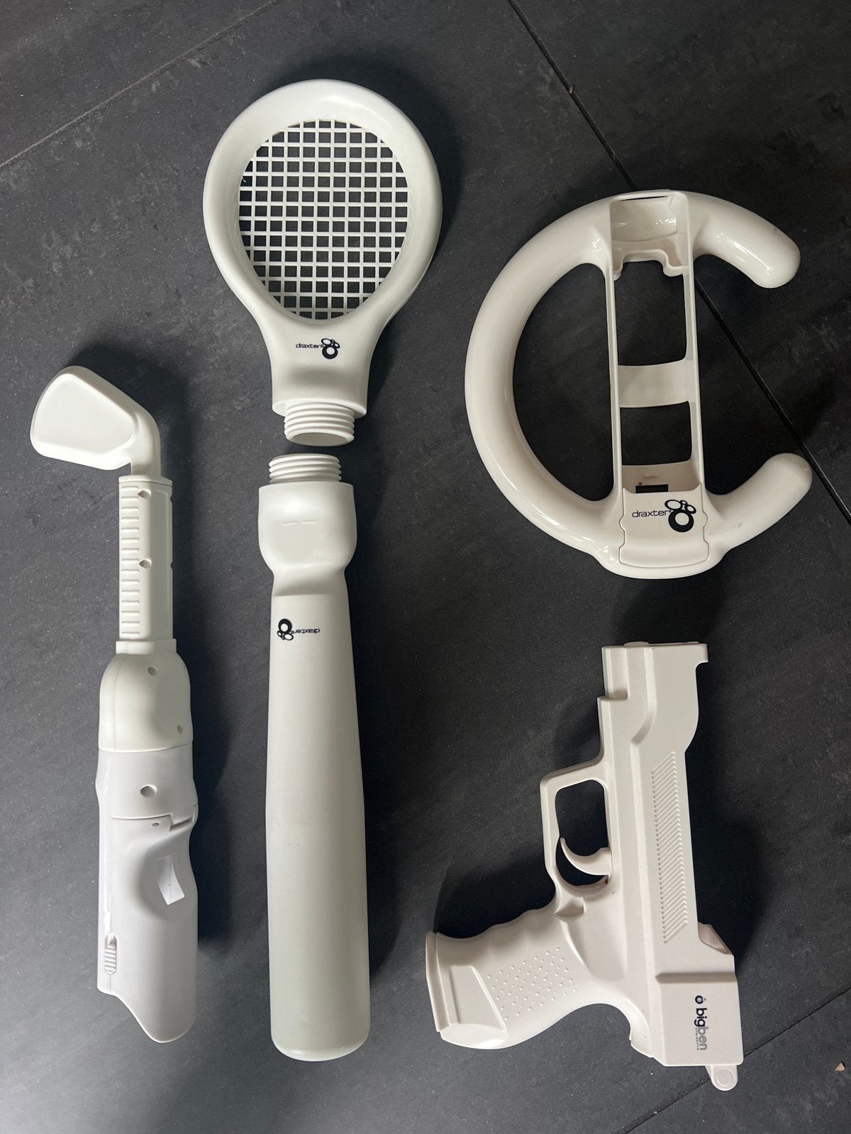 Wii Sports Accessoires Set: Tennis, Golf, Stuur, Pistool, Gebruikt, Nintendo, Overige typen, Overige merken