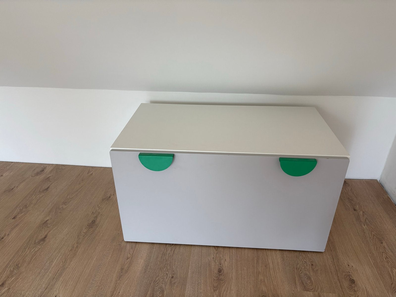 IKEA Småstad speelgoedkist met bank - roze/blauw, Ophalen, Zo goed als nieuw