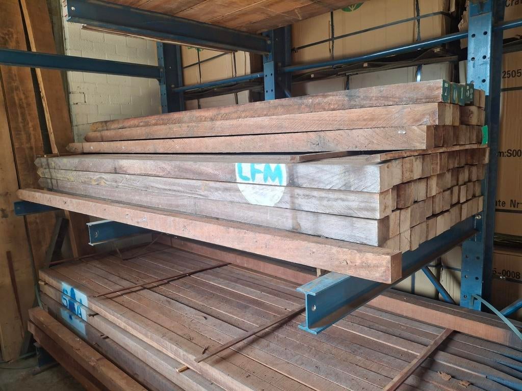 Azobe palen hardhout nieuw, Tuin en Terras, Palen, Balken en Planken, Ophalen, Palen, Nieuw, Hardhout