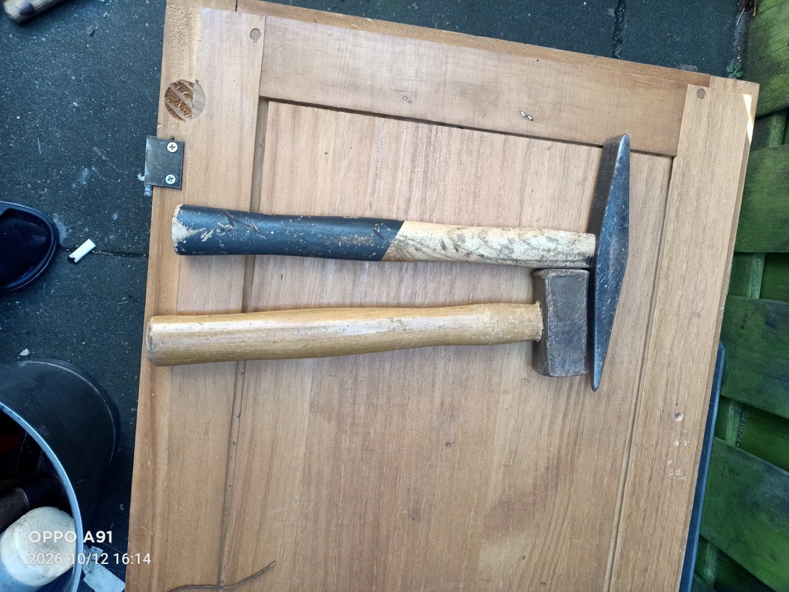 Set van 2 gebruikte hamers - Diverse types, Ophalen of Verzenden, Gebruikt, Hamer