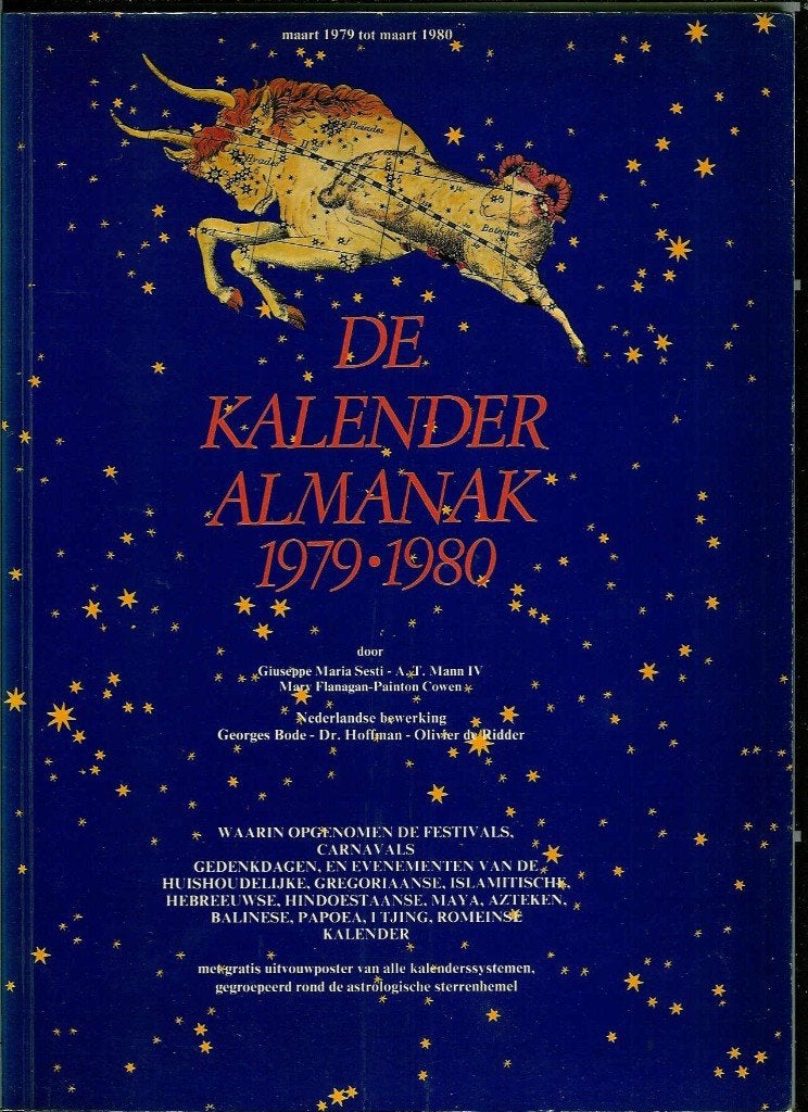 De Kalender Almanak 1979-1980, Boeken, Esoterie en Spiritualiteit, Ophalen, Achtergrond en Informatie, Astrologie, Zo goed als nieuw