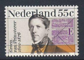 Postfris, 100e Sterfdag Groen van Prinsterer 1976 NVPH 1090, Verzenden, Na 1940, Postfris