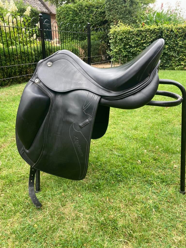 Mooi Prestige Optimac dressuurzadel, Dieren en Toebehoren, Ophalen of Verzenden, Zo goed als nieuw, Dressuur