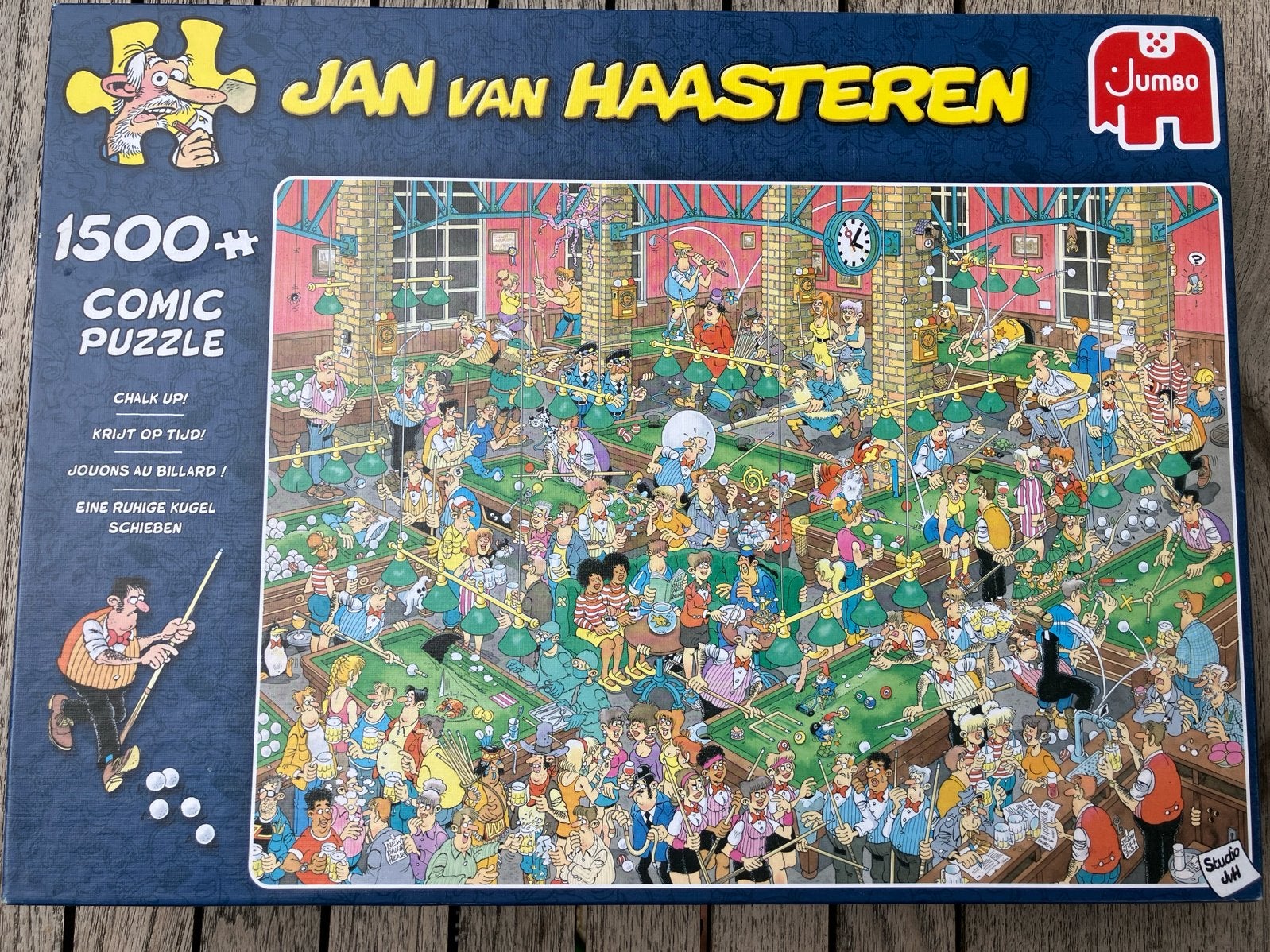 Jan van Haasteren Comic Puzzel - Biljart - 1500 stukjes, Hobby en Vrije tijd, Denksport en Puzzels, Ophalen, Meer dan 1500 stukjes