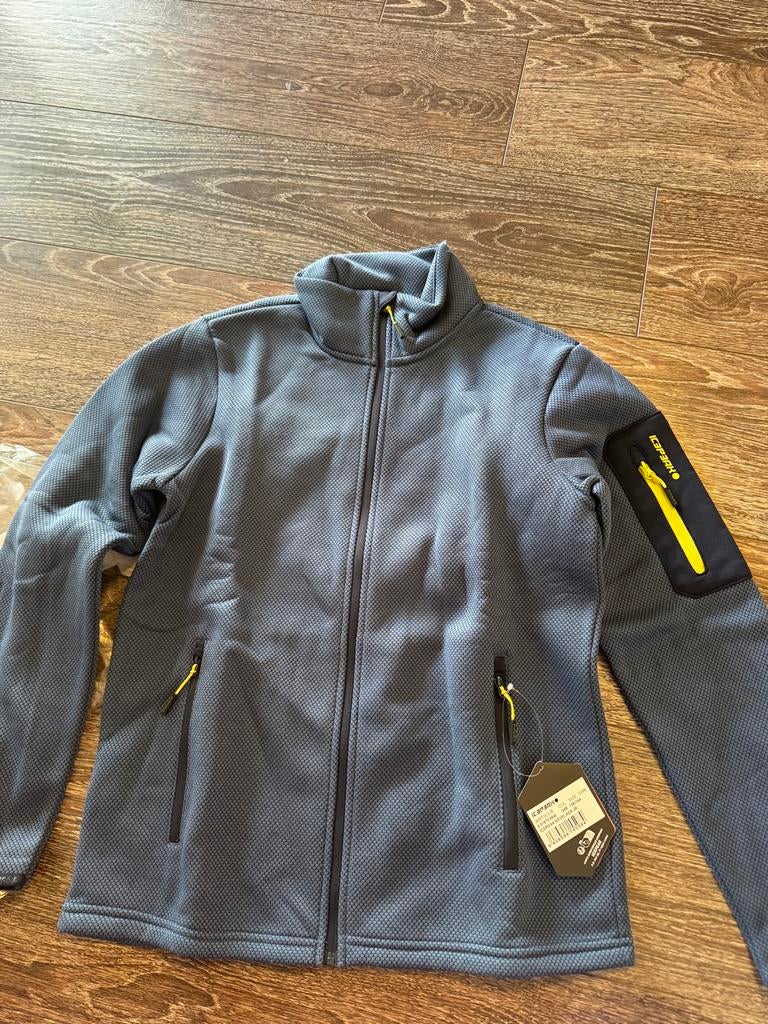 Icepeak Kevlaer Jr. Fleecejack - Nieuw met kaartjes, Ophalen of Verzenden, Nieuw, Maat 52/54 (L), Grijs