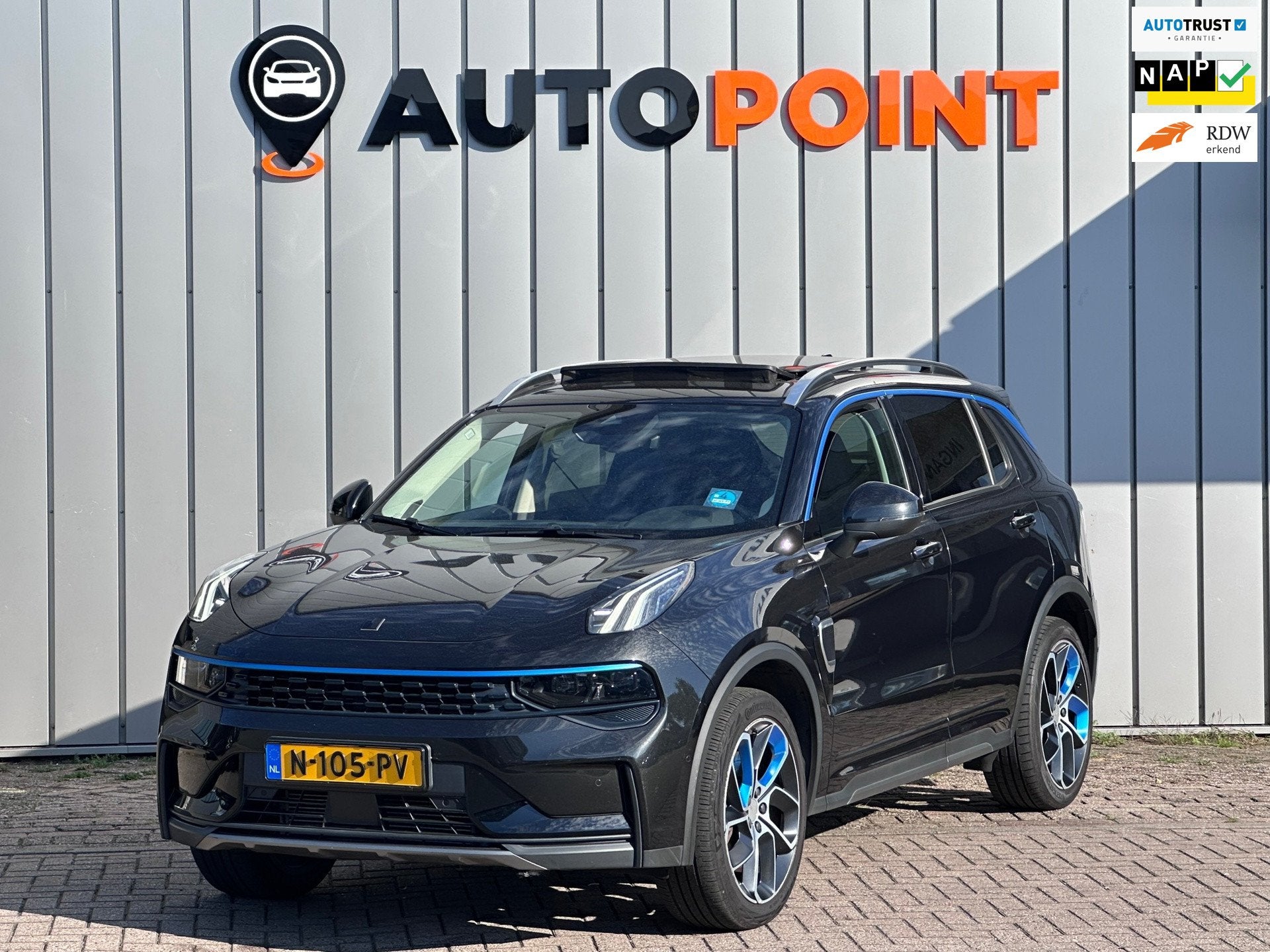 Lynk & Co 01 1.5 PHEV 6,6kWh SOH 97% PANO 360°cam Apple/And, Auto's, Dealer onderhouden, Euro 6, Bedrijf, 1854 kg