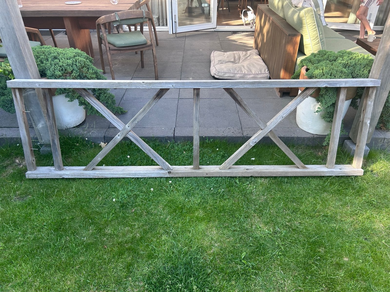 Houten Douglas hek, Tuin en Terras, Tuinhekken en Hekwerk, Ophalen, Gebruikt, Hout, Tuinhek