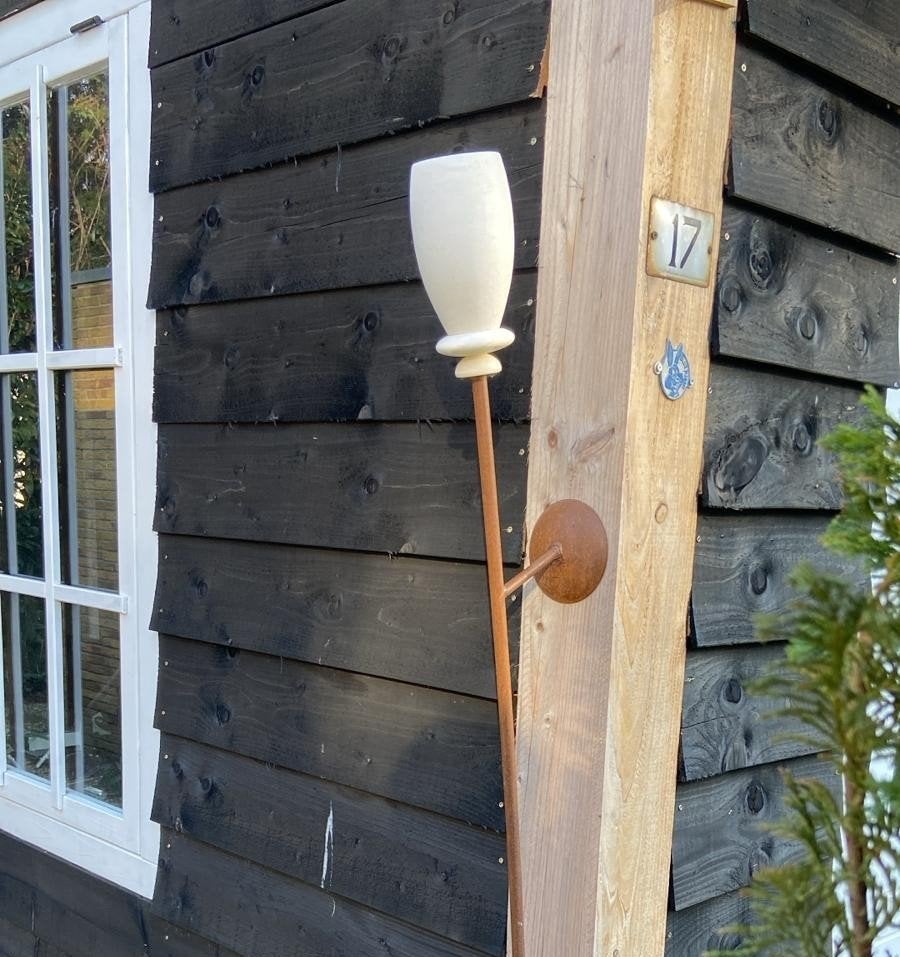 rustieke wandlamp voor binnen, Huis en Inrichting, Ophalen, Gebruikt, E14 (klein), Meerkleurig