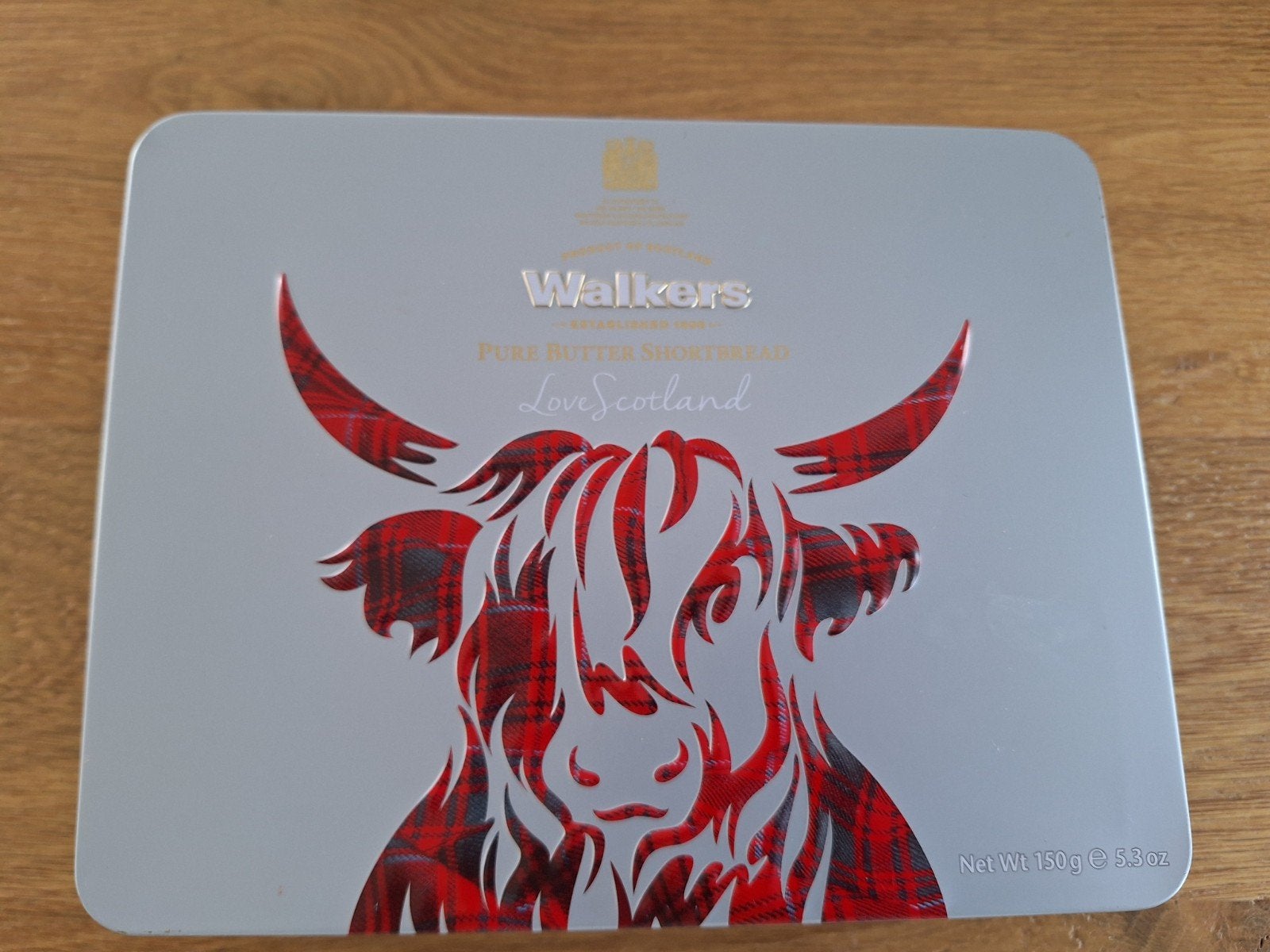 Walkers Shortbread Koekblik - Schotse Hooglander Design, Verzamelen, Ophalen of Verzenden, Zo goed als nieuw, Koek(jes)