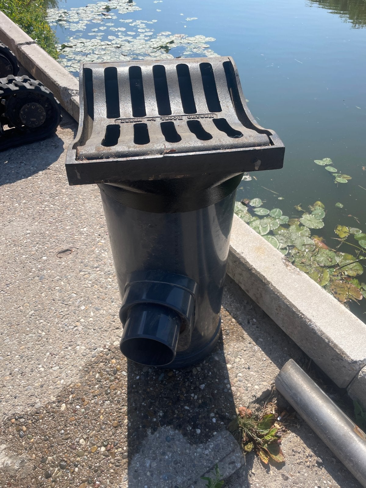 Straatkolk 7x Pipelife onderbak met gietijzeren kop, Ophalen, Afvoer, Pvc, Nieuw