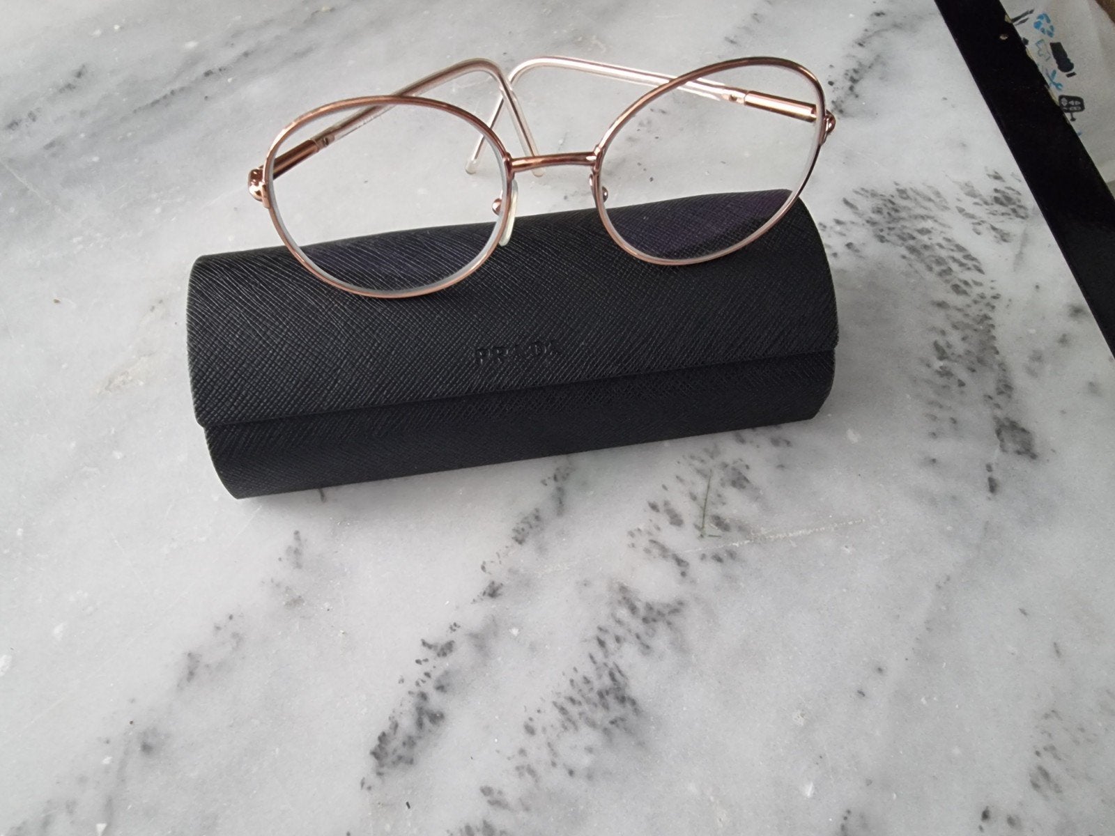 Prada brilmontuur, Verzenden, Zo goed als nieuw, Zwart, Prada