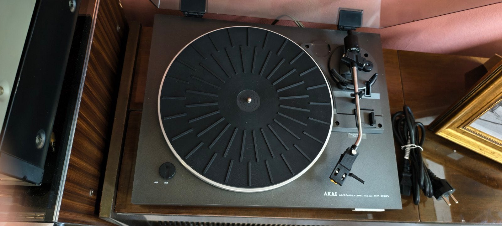 Akai AP-B20 Platenspeler - Vintage Audio, Ophalen, Gebruikt, Automatisch, Platenspeler