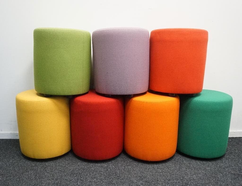 Johanson B-Bitz Bob Poef | Design Hockers | Diverse kleuren, Hout, Minder dan 50 cm, Gebruikt, -