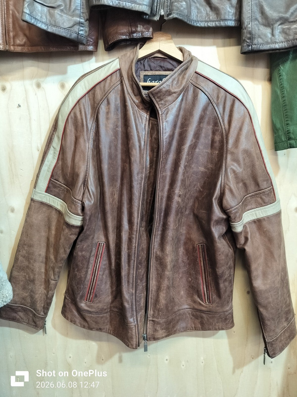 Karabar lamsleren jas, Bruin, Maat 56/58 (XL), Karabar, Ophalen of Verzenden