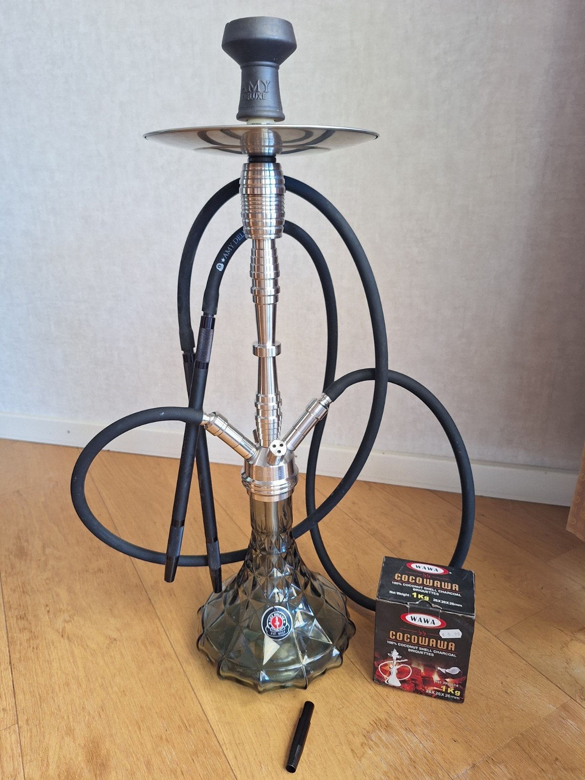 Amy Delux Shisha/waterpijp, Ophalen of Verzenden, Zo goed als nieuw, (Water)pijp
