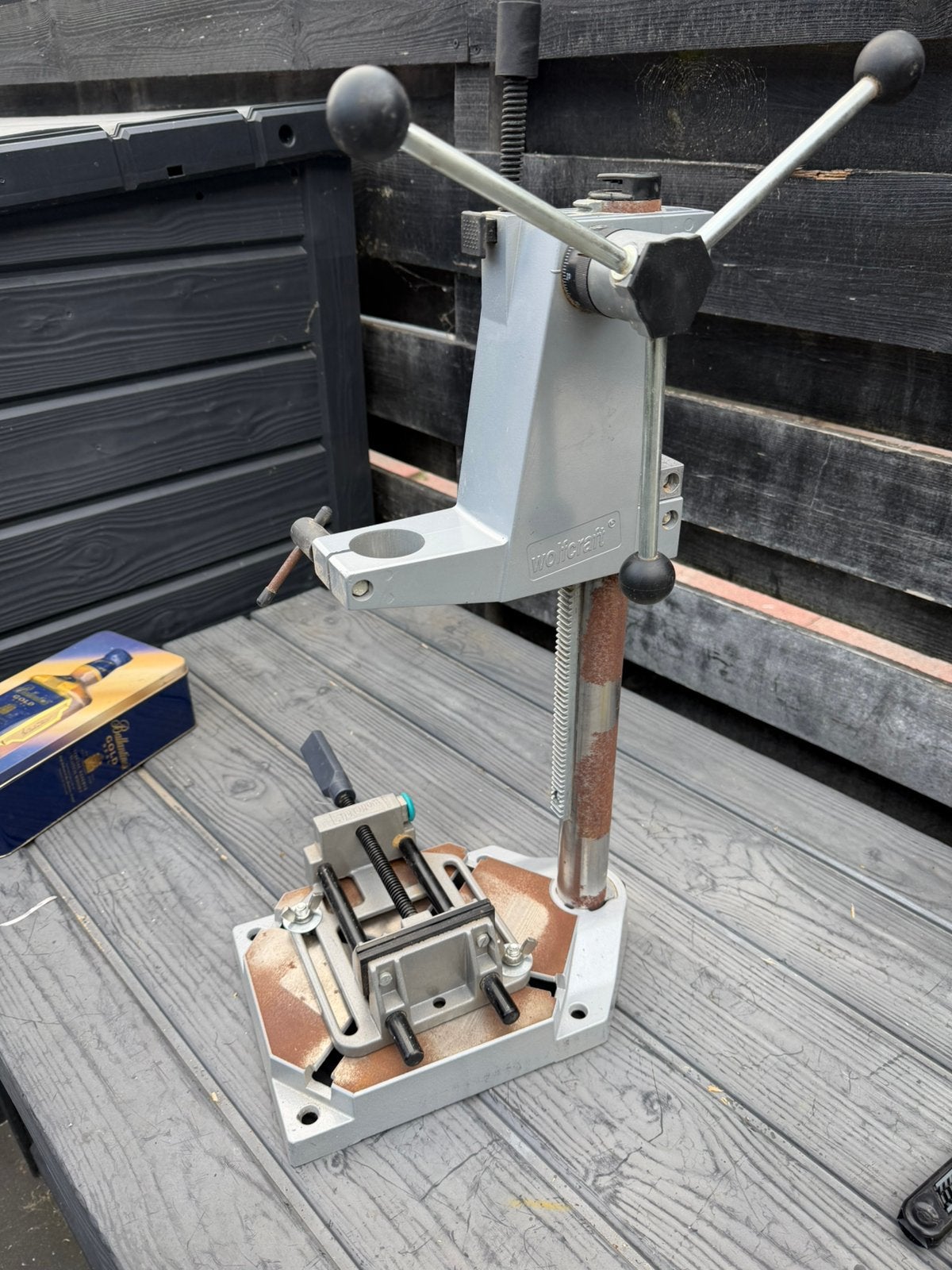 Wolfcraft Drill Stand, Ophalen of Verzenden, Gebruikt