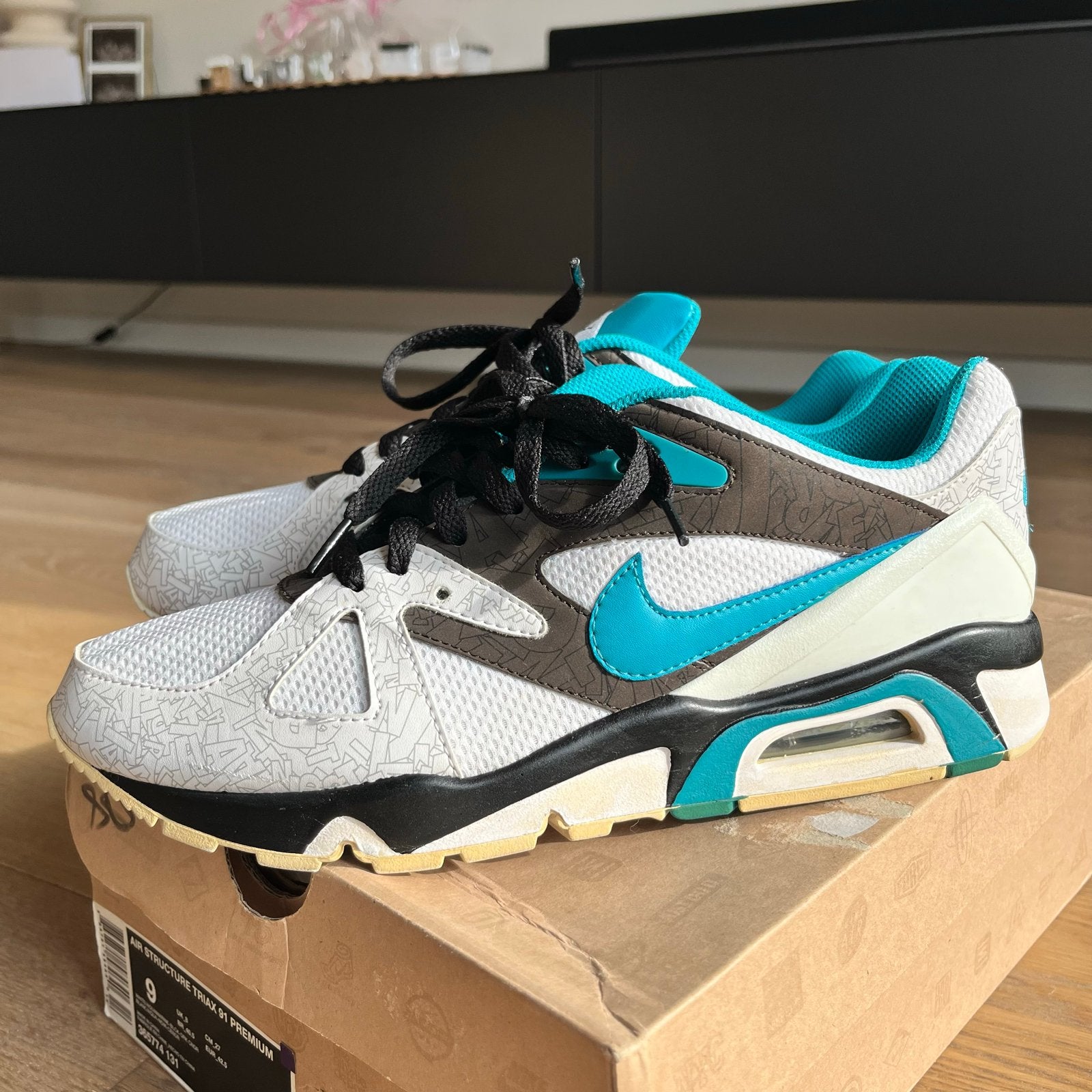 Nike Air Structure Triax 91 Premium - Maat 43, Ophalen, Wit, Sneakers of Gympen, Gedragen